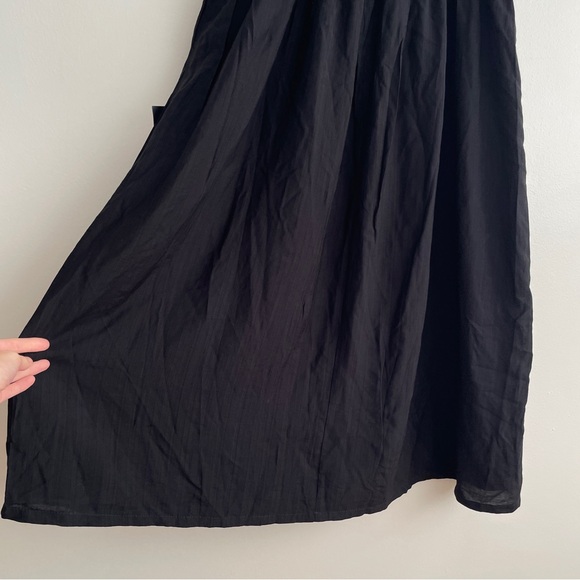 New Lulus Full Heart Black Smocked Midi Dress Formal Event Dressy Wedding Guest - Picture 12 of 14